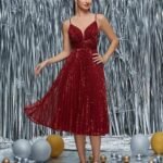 Christmas Holiday Party Dress Women Festive