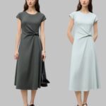 Petite Long Dresses - Front Knot Dress