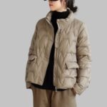 Winter Puffer Jacket Women Light Down Stand Collar