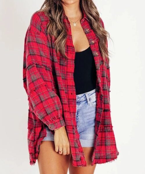plaid wool shirt for winter, women’s button down plaid wool shirt, warm wool plaid shirt, women winter shirt