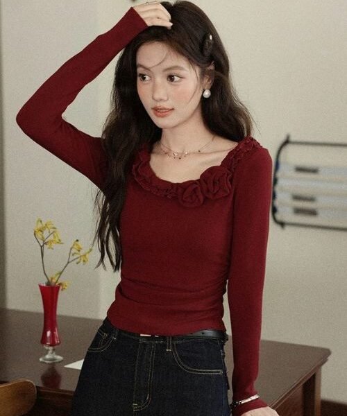 floral cotton long sleeve shirt, casual everyday outfit, long sleeve western wear, flower print cotton t shirt