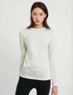 summer wool tee, soft merino wool t-shirt, casual women's summer tee, casual summer outfit