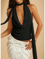 summer sleeveless cowl neck tank top, women's cowl neck top, casual summer tank top, stylish summer tank for women, summer cowl neck top