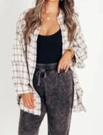 plaid wool shirt for winter, women’s button down plaid wool shirt, warm wool plaid shirt, women winter shirt