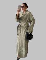 Kimono Maxi Dress - Lace up Dress - Image 4