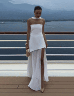 Strapless Brown Maxi Dress for Women - Image 5