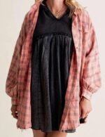 plaid wool shirt for winter, women’s button down plaid wool shirt, warm wool plaid shirt, women winter shirt