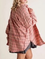 plaid wool shirt for winter, women’s button down plaid wool shirt, warm wool plaid shirt, women winter shirt
