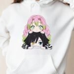 cozy anime hoodie for winter, soft fleece anime hoodie design, pullover embroidered hoodie, winter pullover hoodie
