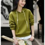 casual sport hoodie for women, lightweight casual knitted hoodie, women pullover sports hoodie, long sleeve sports hoodie