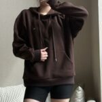 women’s sport hoodie with drawstring, women’s workout pullover hoodie, women’s long sleeve workout hoodie, stretchable fitness hoodie for women