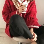 pullover knitted sweater, v neck pullover sweater, winter pullover sweater, long sleeve pullover sweater
