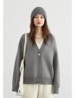 cozy knit cardigan sweater, casual long sleeve cardigan sweater, loose knit cardigan sweater, v neck cardigan sweater