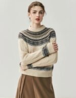cashmere mock neck sweater, pullover mock neck sweater, long sleeve mock neck sweater, knitted mock neck sweater