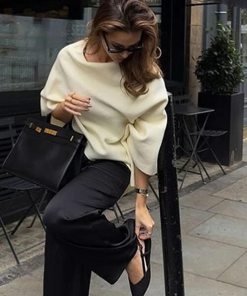 Sleeveless asymmetrical poncho, Knitted poncho outfit, Trendy poncho for women, casual women poncho