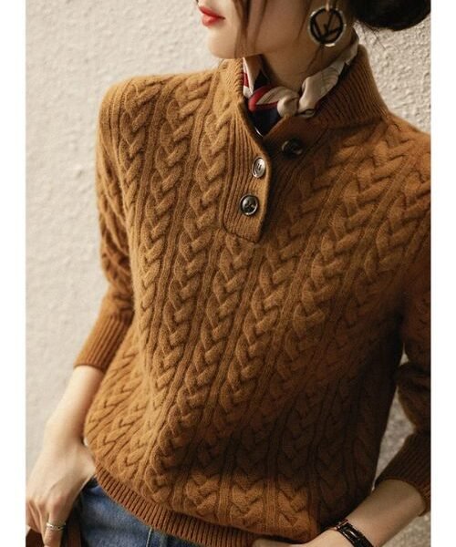 women’s cable knit sweater, women knitted sweater, pullover cashmere sweater, crochet knitted sweater