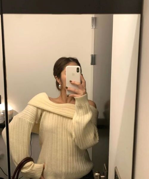 off shoulder sweater for women, long sleeve sweater, pullover sweater for women, casual winter sweater, knitted pullover sweater