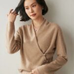 Women's Long Sleeve Cashmere Wrap Sweater