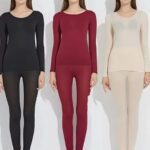 winter long sleeve thermal, thermal pajama set, thermal winter nightwear, winter pajama set