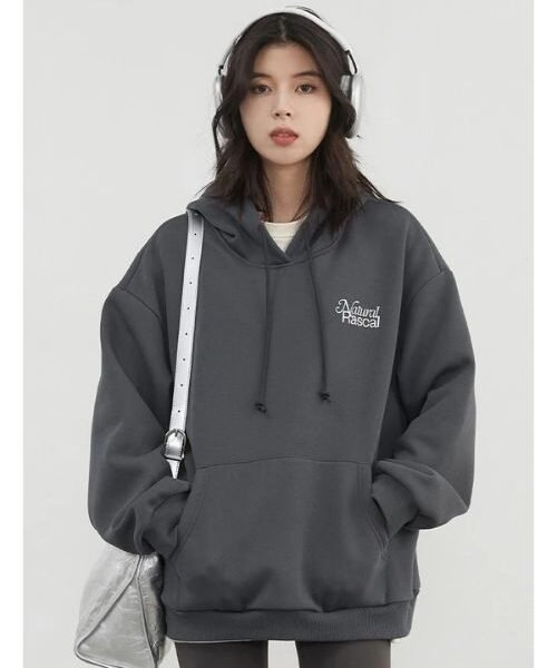 casual women's printed hoodie, loose fit pullover hoodie, women's pullover hoodie, letter printed hoodie