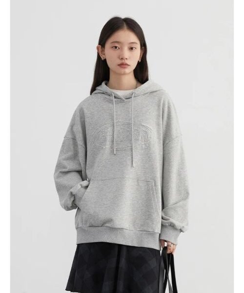 women's embroidered hoodie, letter patch pullover hoodie for women, soft cotton women's pullover hoodie, oversized women's hoodie