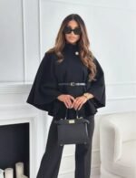 lightweight winter poncho for women