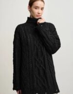 casual cable knit sweater