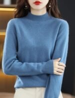 women mock neck sweater