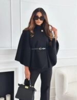 western wear batwing poncho outfit