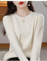 solid color crewneck sweater