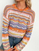 stylish women long sleeve sweater