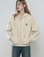floral embroidered hoodie