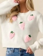 white pullover sweater