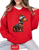 Festive Dachshund Holiday Hoodie