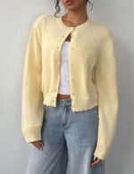 short acrdigan sweater