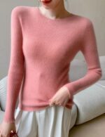 wool knitted crewneck sweater