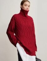 women's cable knit sweater