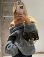 long sleeve knit sweater