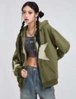 retro y2k star hoodie