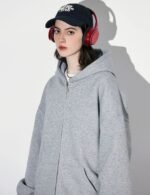 grey long sleeve hoodie