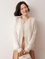 cashmere cable knit sweater