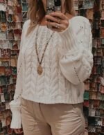 solid color sweater for women