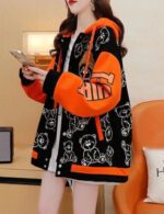 cozy women’s fleece graphic hoodie