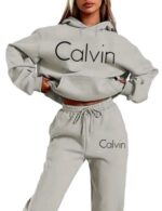 light grey women’s pullover athletic hoodie