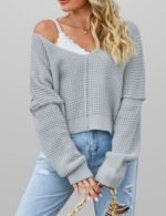 casual loose fit pullover sweater