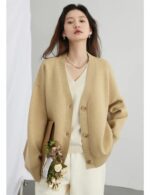v neck cardigan sweater