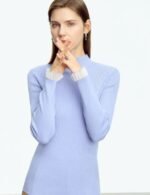 long sleeve mock neck sweater