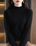 winter mock neck sweater