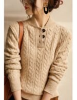 long sleeve knitted sweater