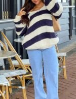 long sleeve knit sweater